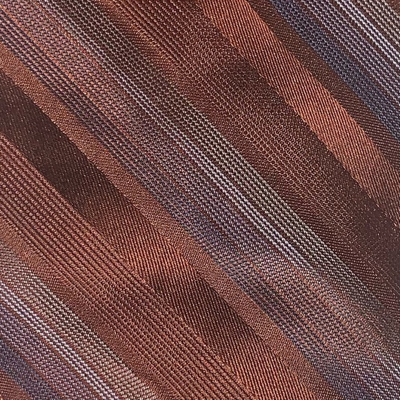 Calvin Klein silk bronze stripe tie H - Picture 3 of 3